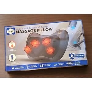 Sealy Shiatsu Multifunctional Therapy Massage Pillow with‎ Heat SL-HW-MA-120-BK